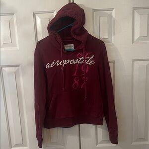 Aeropostale Maroon Pullover Hoodie